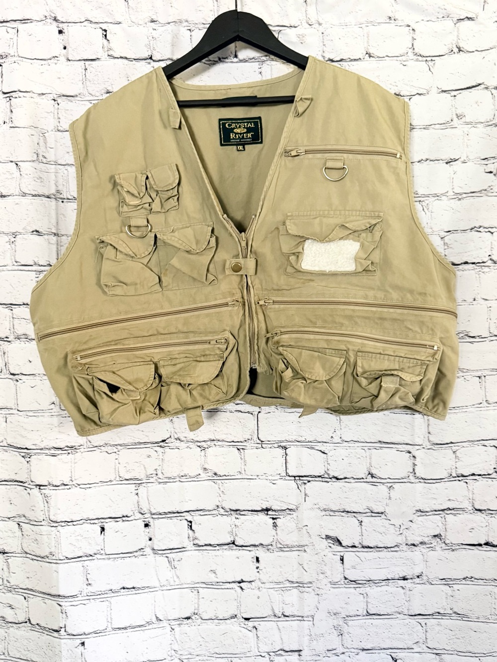 CRYSTAL RIVER. Fishing vest. Size XXL